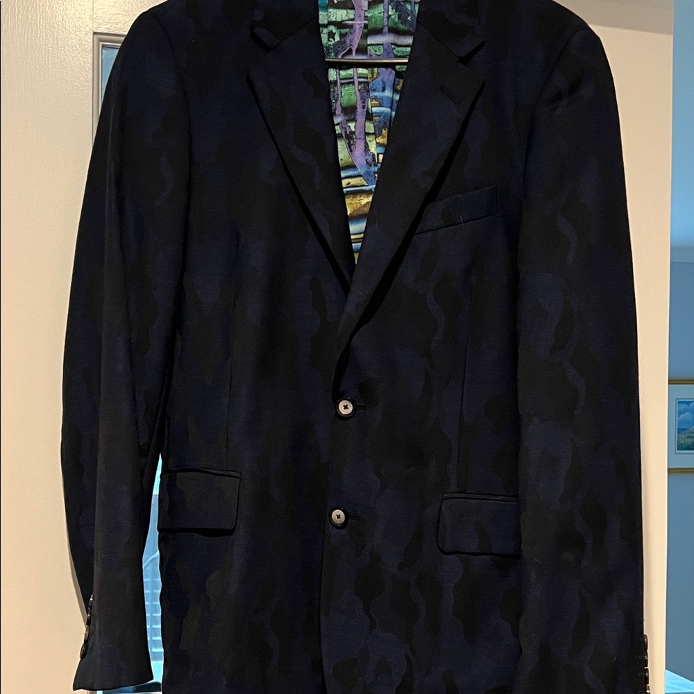 Robert Graham Camouflage Patterned Blazer